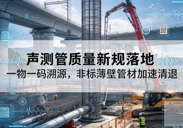 富县声测管质量新规落地，一物一码溯源，非标薄壁管材加速清退